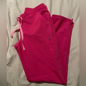 Figs Yola™ Shocking Pink Skinny Scrub Pants